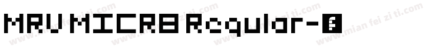 MRV MICRB Regular字体转换